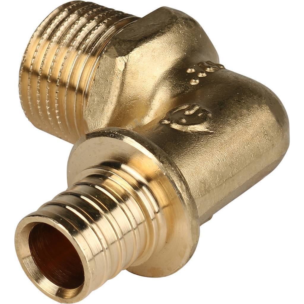 Купить SFA-0005-001612 STOUT  Угольник-переходник с наружной резьбой 16xR 1/2" для труб из сшитого полиэтилена аксиальный STOUT по лучшей цене с доставкой - интернет-магазин Прогрессивные решения