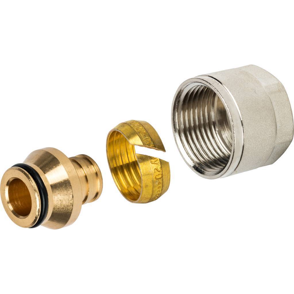 Купить SFC-0020-002028 STOUT  Фитинг компрессионный для труб PEX 20х2,8х3/4 STOUT по лучшей цене с доставкой - интернет-магазин Прогрессивные решения