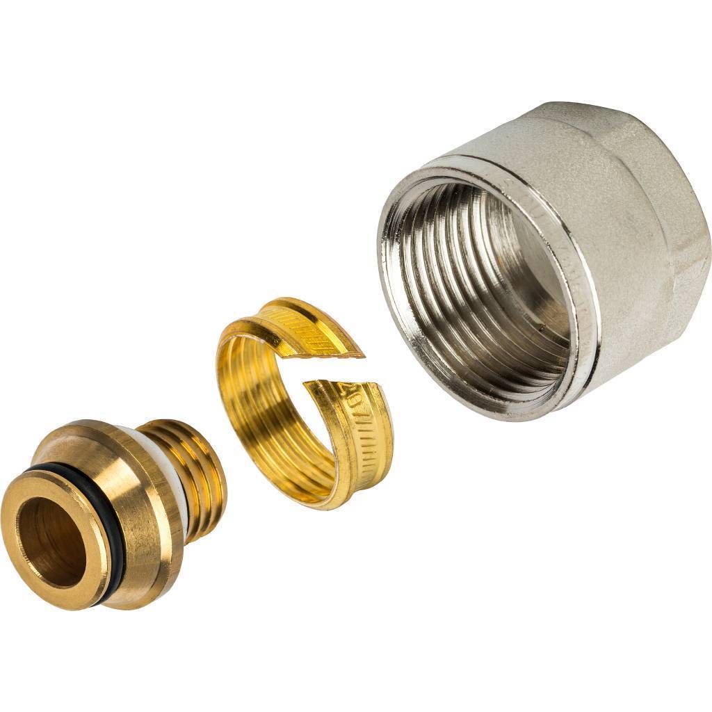 Купить SFC-0021-002020 STOUT  Фитинг компрессионный для труб PEX-AL-PEX 20х2,0х3/4 STOUT по лучшей цене с доставкой - интернет-магазин Прогрессивные решения