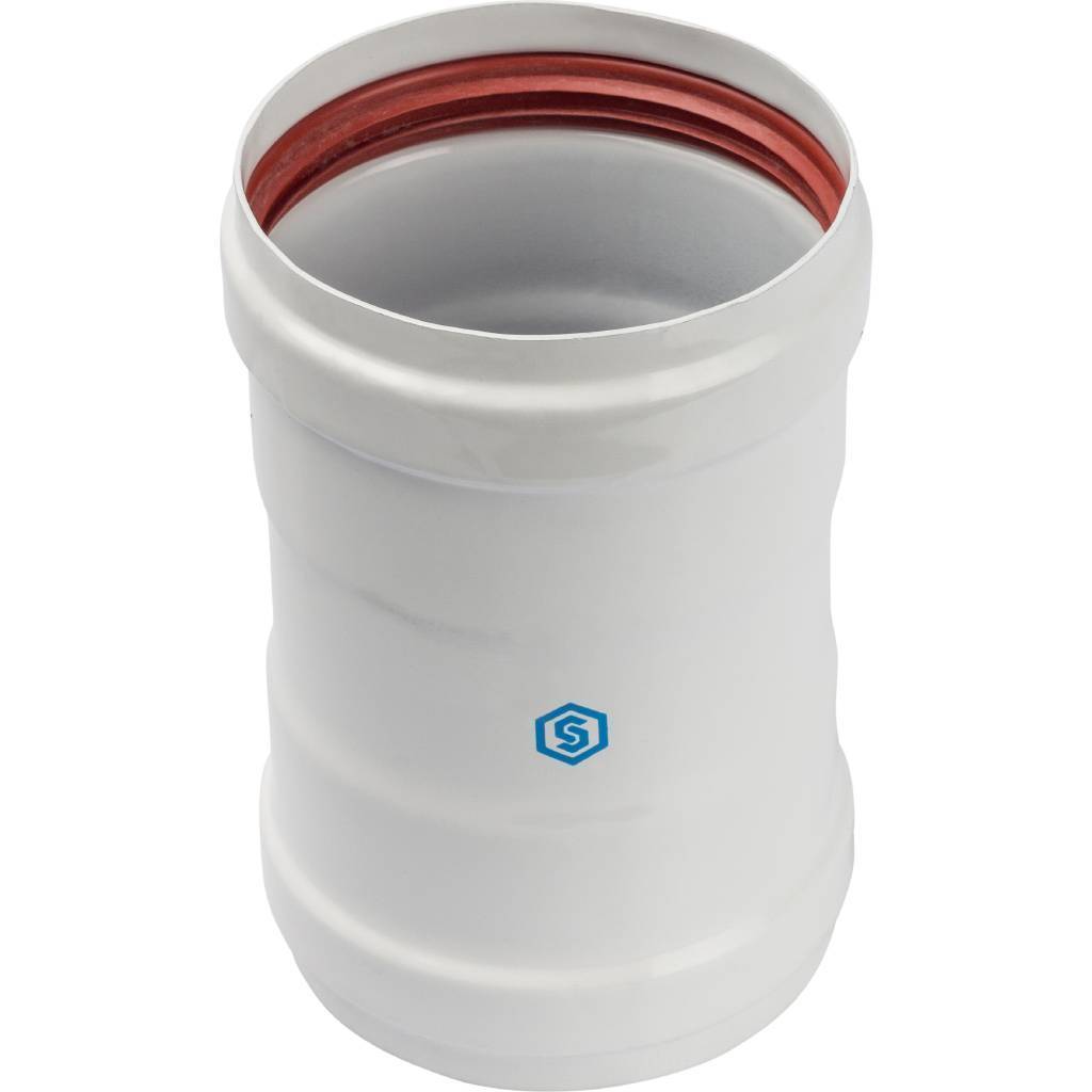 Купить SCA-0080-010135 STOUT  Элемент дымохода соединительный адаптер внутренний для труб DN80 п/п STOUT по лучшей цене с доставкой - интернет-магазин Прогрессивные решения