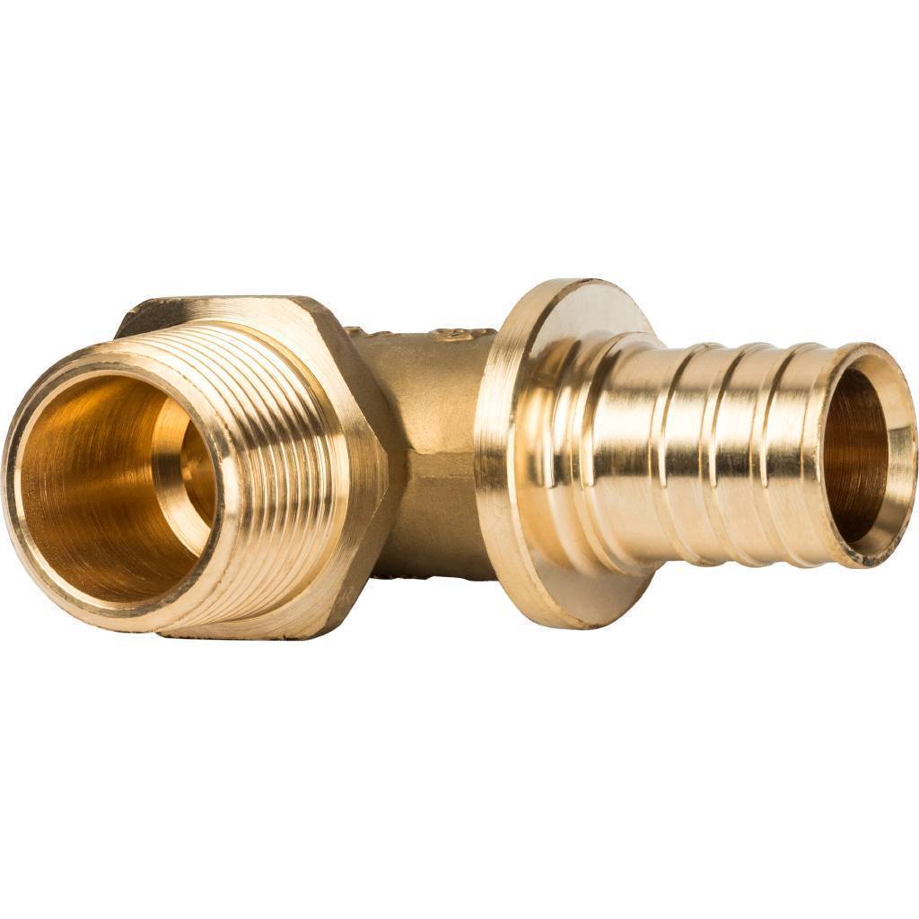 Купить SFA-0005-002534 STOUT  Угольник-переходник с наружной резьбой 25xR 3/4" для труб из сшитого полиэтилена аксиальный STOUT по лучшей цене с доставкой - интернет-магазин Прогрессивные решения
