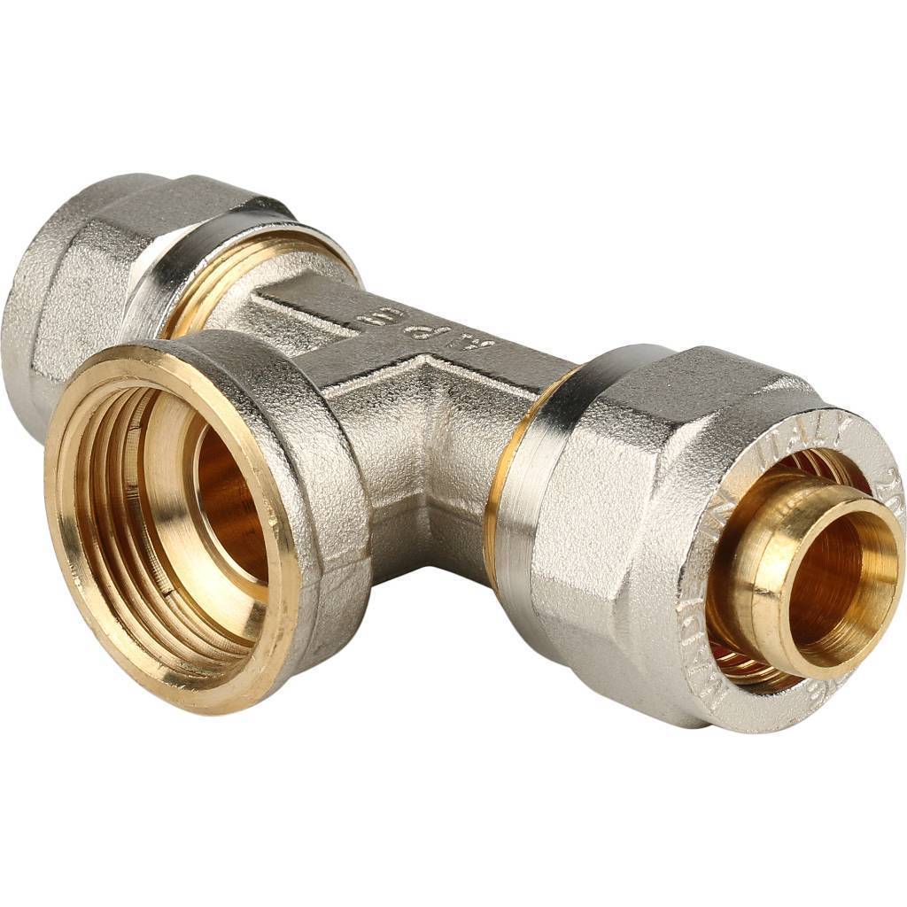 Купить SFS-0012-003420 STOUT   Тройник-переходник с внутренней резьбой 3/4"х20 для металлопластиковых труб винтовой STOUT по лучшей цене с доставкой - интернет-магазин Прогрессивные решения