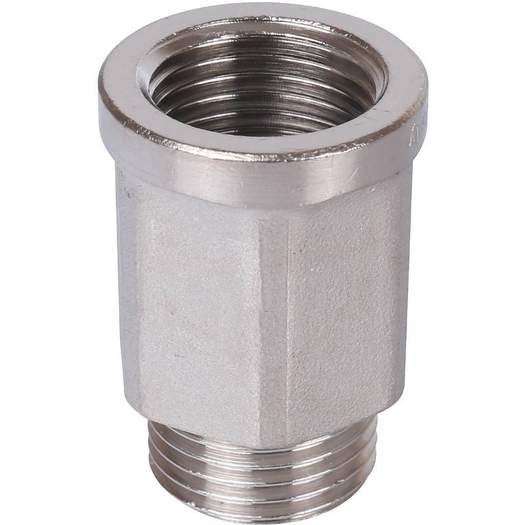 Купить SFT-0055-001212 STOUT  Удлинитель ВН шестигранный никелированный 1/2"x1/2" STOUT по лучшей цене с доставкой - интернет-магазин Прогрессивные решения
