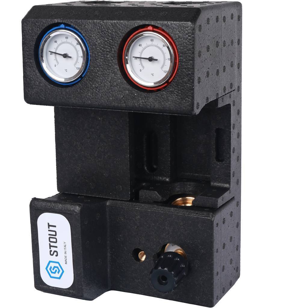 Купить SDG-0007-002001 STOUT SDG-0007 Насосная группа с 3-х ходовым приводным смесителем 3/4" без насоса STOUT по лучшей цене с доставкой - интернет-магазин Прогрессивные решения