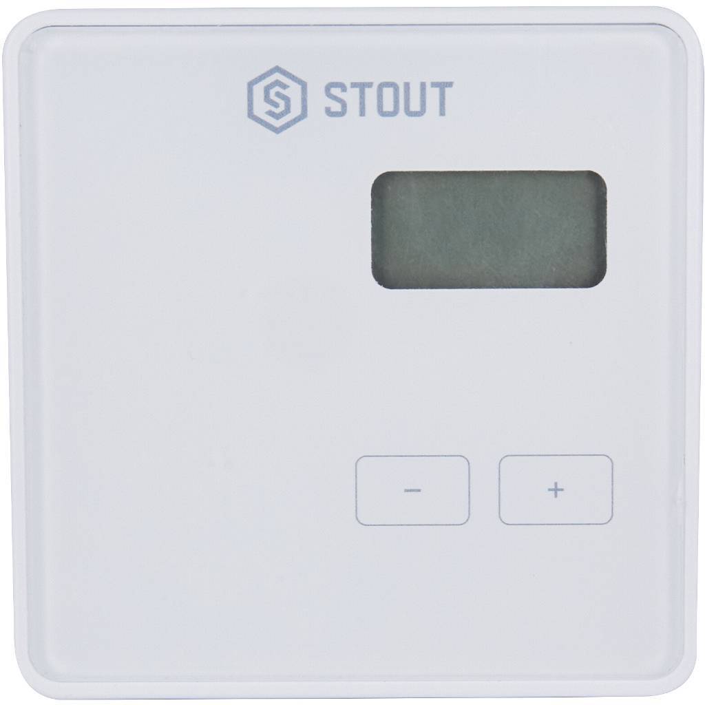 Купить STE-0101-010001 STOUT  Проводной комнатный регулятор R-10b, белый STOUT по лучшей цене с доставкой - интернет-магазин Прогрессивные решения