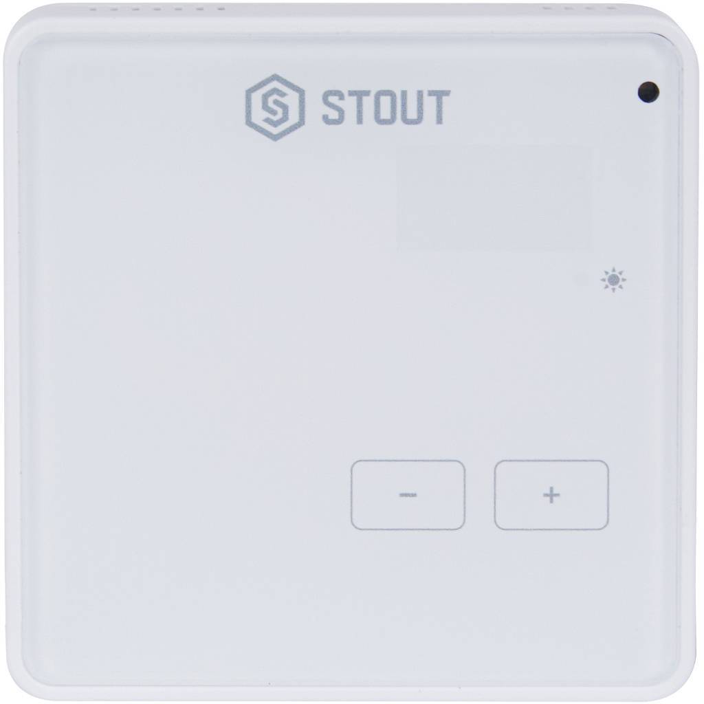 Купить STE-0101-008003 STOUT  Беспроводной комнатный регулятор R-8z, белый STOUT по лучшей цене с доставкой - интернет-магазин Прогрессивные решения