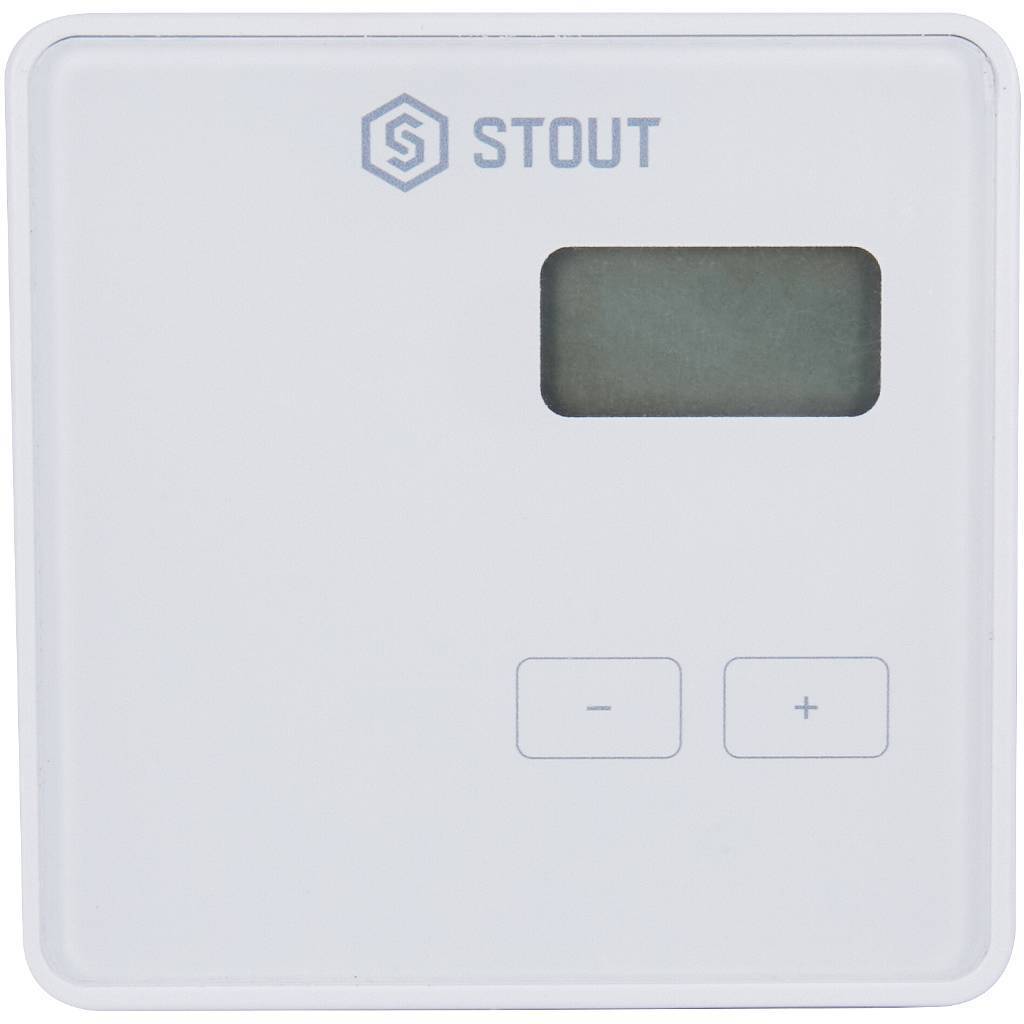 Купить STE-0101-009001 STOUT  Проводной комнатный регулятор R-9b, белый STOUT по лучшей цене с доставкой - интернет-магазин Прогрессивные решения