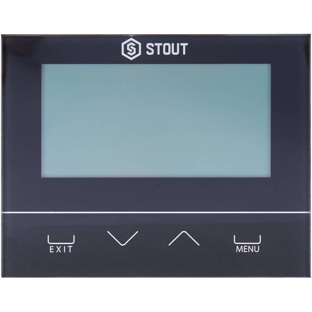 Купить STE-0101-029222 STOUT  Беспроводной комнатный двухпозиционный регулятор ST-292v2, черный STOUT по лучшей цене с доставкой - интернет-магазин Прогрессивные решения