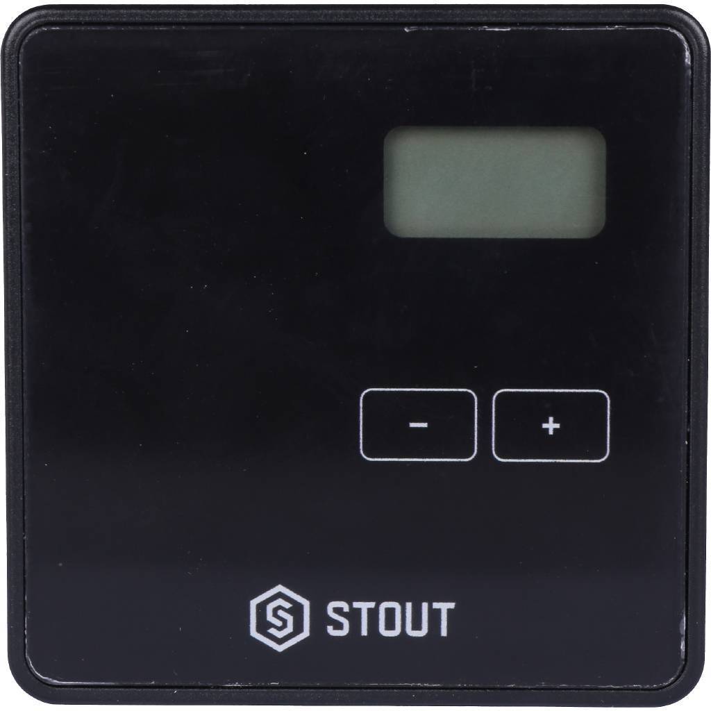 Купить STE-0101-029412 STOUT  Проводной комнатный двухпозиционный регулятор ST-294v1, черный STOUT по лучшей цене с доставкой - интернет-магазин Прогрессивные решения