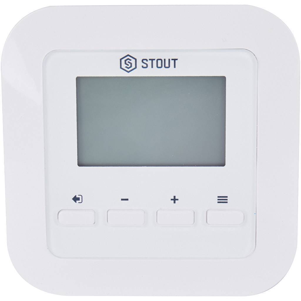 Купить STE-0101-029531 STOUT  Проводной комнатный двухпозиционный регулятор ST-295v3, белый STOUT по лучшей цене с доставкой - интернет-магазин Прогрессивные решения