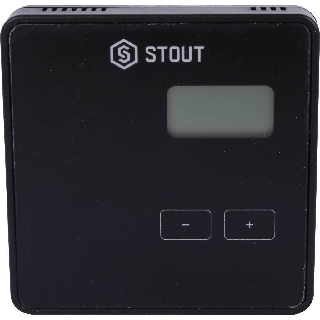 Купить STE-0101-029422 STOUT  Беспроводной комнатный двухпозиционный регулятор ST-294v2, черный STOUT по лучшей цене с доставкой - интернет-магазин Прогрессивные решения