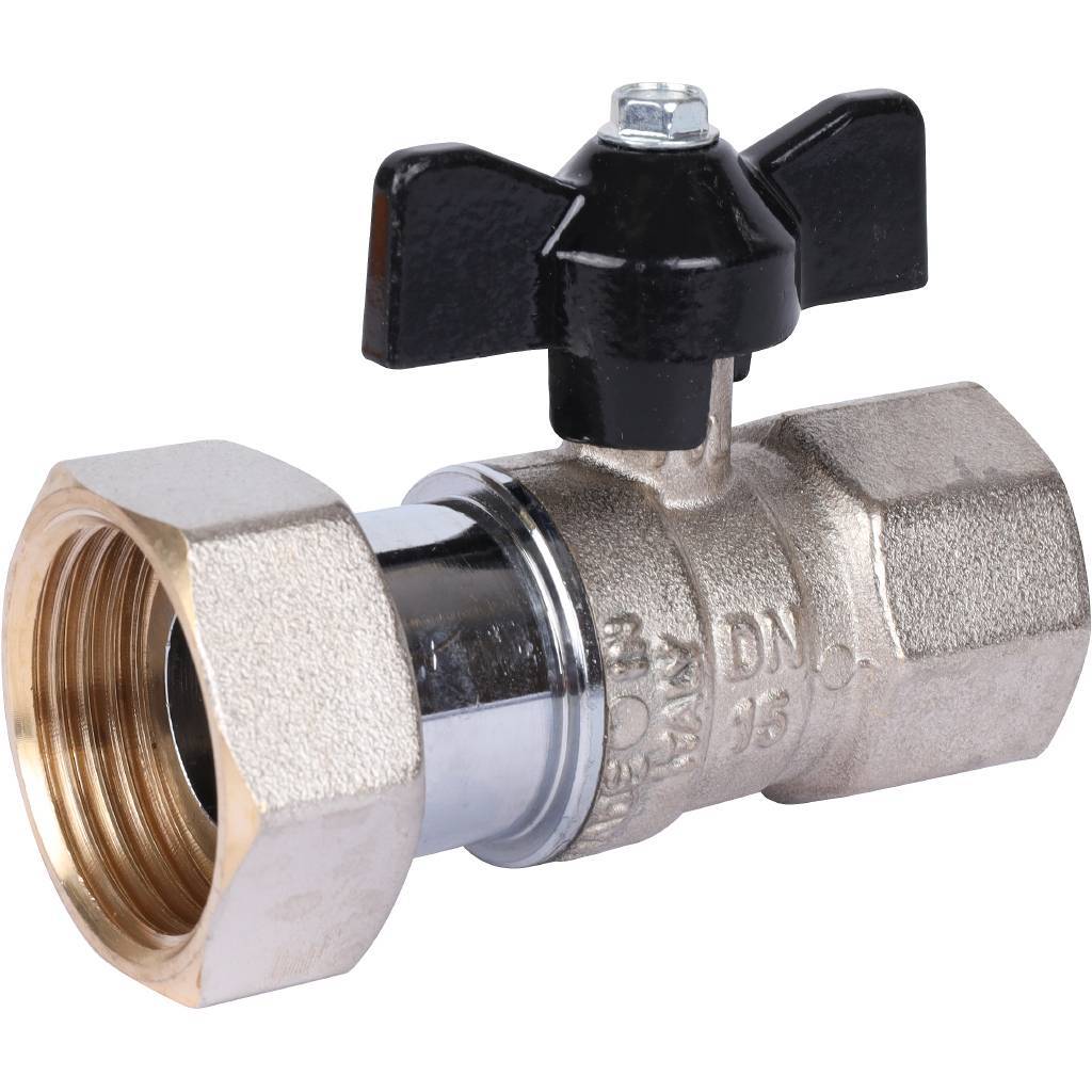 Купить SVB-0009-002025 STOUT  Кран шаровой с накидной гайкой, ВР/накидная гайка, ручка бабочка 3/4x1 STOUT по лучшей цене с доставкой - интернет-магазин Прогрессивные решения