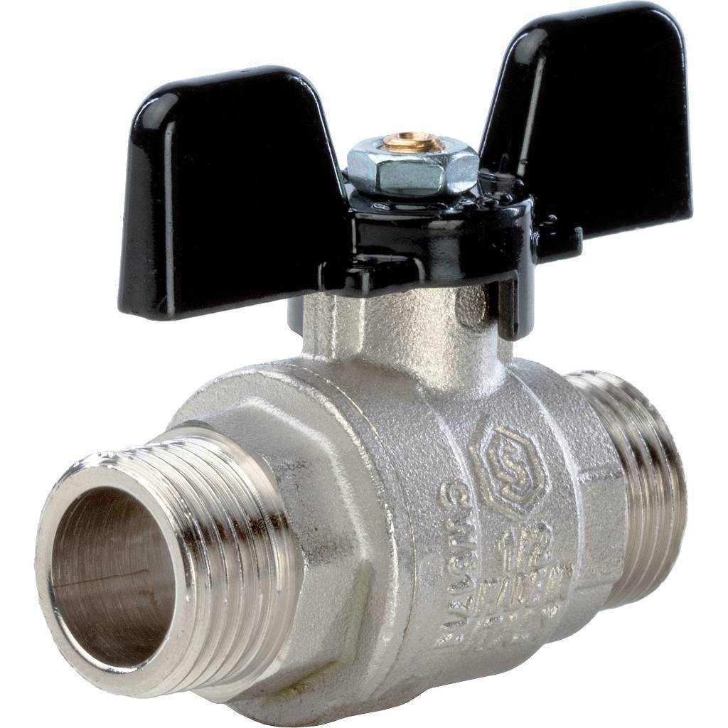 Купить SVB-0006-000015 STOUT  Кран шаровой полнопроходной, НР/НР, ручка бабочка 1/2 STOUT по лучшей цене с доставкой - интернет-магазин Прогрессивные решения
