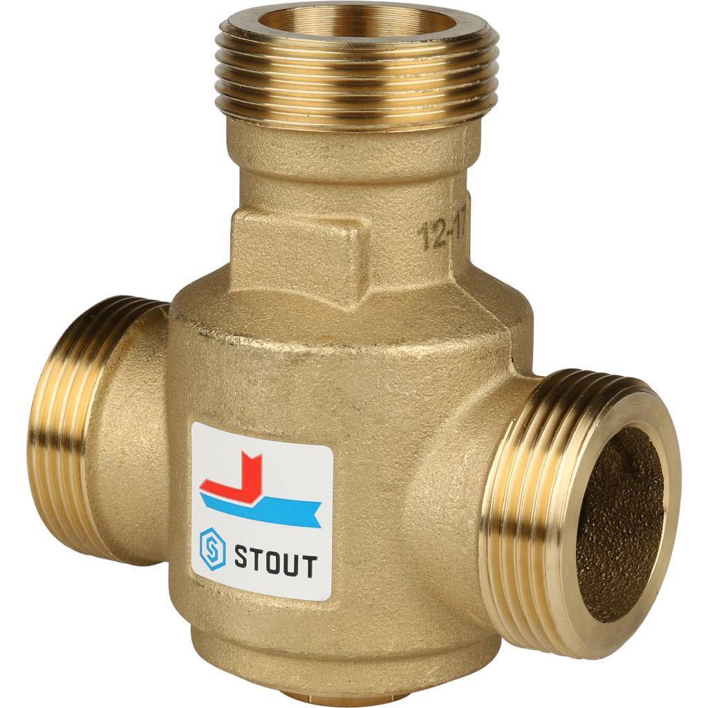 Купить SVM-0030-325506 STOUT SVM-0030 Термостатический смесительный клапан G 1"1/4 НР   60°С STOUT по лучшей цене с доставкой - интернет-магазин Прогрессивные решения