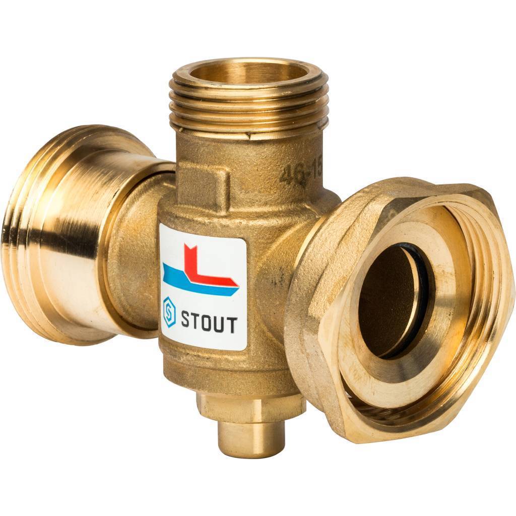 Купить SVM-0050-327008 STOUT SVM-0050 ермостатический смесительный клапан G 1"1/2M-G 1"1/2F-G 1"M 70°С STOUT по лучшей цене с доставкой - интернет-магазин Прогрессивные решения