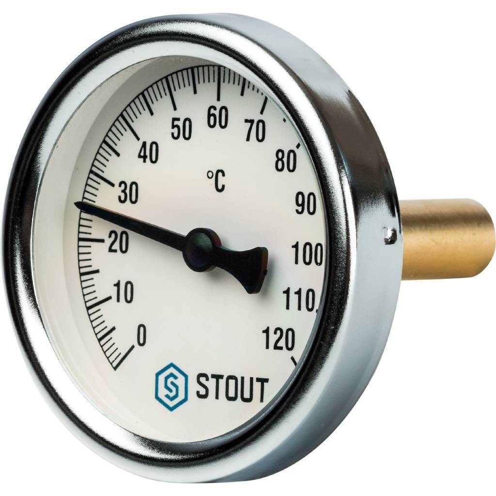 Купить SIM-0001-635015 STOUT SIM-0001 Термометр биметаллический с погружной гильзой. Корпус Dn 63 мм, гильза 50 мм 1/2", 0...120°С STOUT по лучшей цене с доставкой - интернет-магазин Прогрессивные решения
