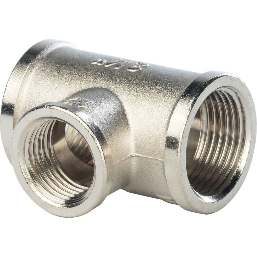 Купить SFT-0022-341234 STOUT  Тройник ВВ переходной никелированный 3/4X1/2X3/4 STOUT по лучшей цене с доставкой - интернет-магазин Прогрессивные решения
