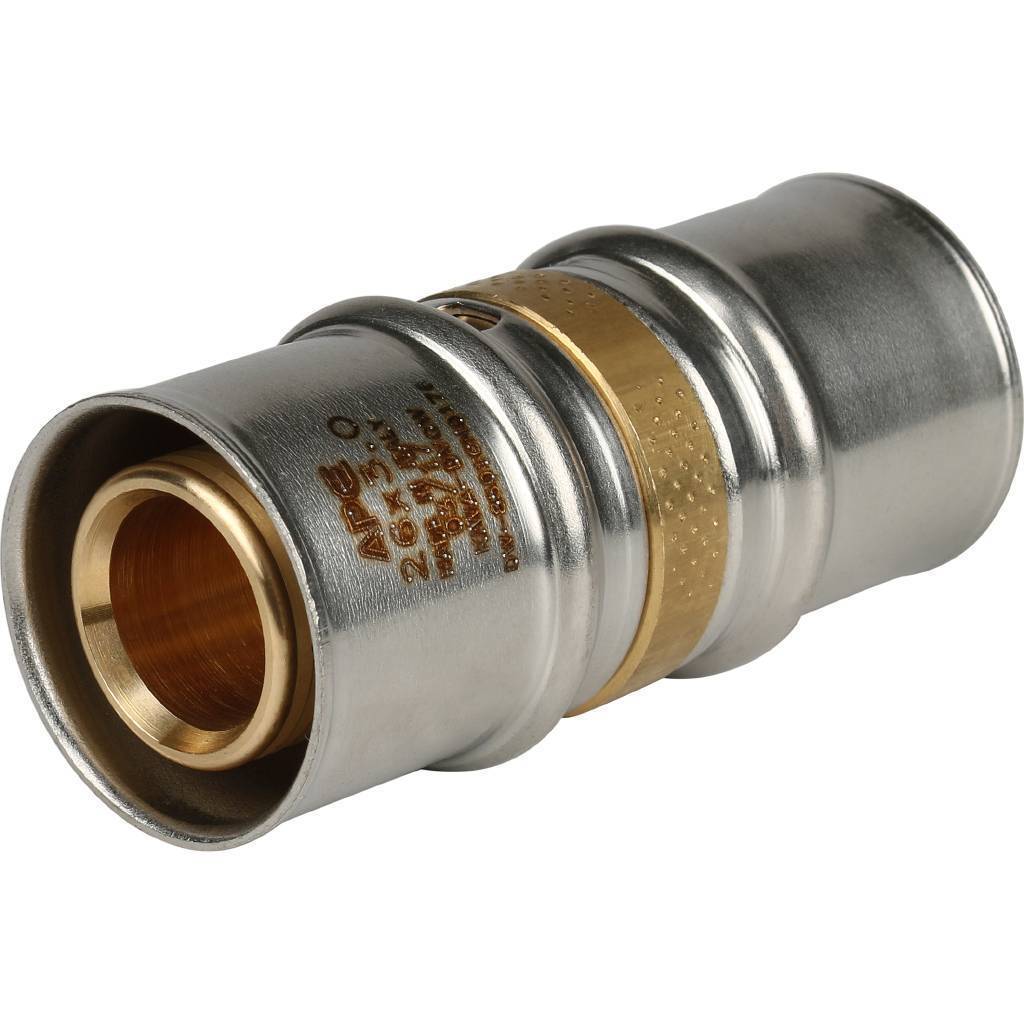 Купить SFP-0003-002626 STOUT   Муфта соединительная равнопроходная 26х26 для металлопластиковых труб прессовой STOUT по лучшей цене с доставкой - интернет-магазин Прогрессивные решения