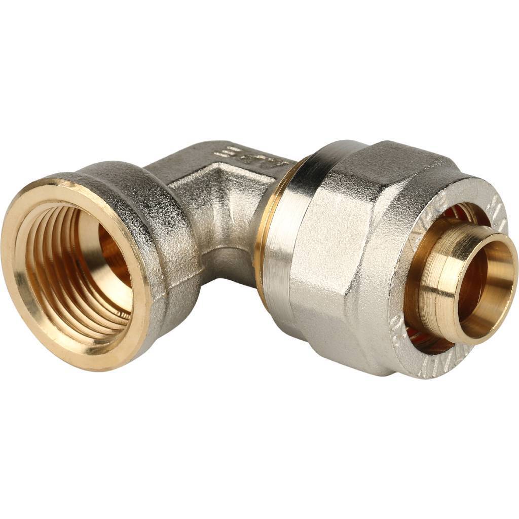 Купить SFS-0007-001220 STOUT   Угольник-переходник с внутренней резьбой 1/2"х20 для металлопластиковых труб винтовой STOUT по лучшей цене с доставкой - интернет-магазин Прогрессивные решения
