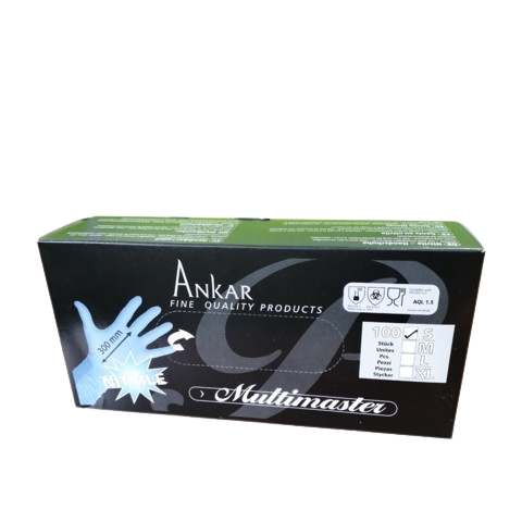 Перчатки нитриловые "ANKAR - Multimaster", 100шт, размер S, (упаковка 100 шт.) Прогрессивные решения 0205.015 по лучшей цене с доставкой - интернет-магазин Прогрессивные решения