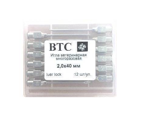 Игла многоразовая ВТС 2,0х40 Luer-Lock 12 шт/уп. Прогрессивные решения 142040 по лучшей цене с доставкой - интернет-магазин Прогрессивные решения