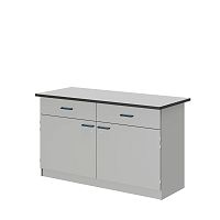 Стол лабораторный ЛАБ-PRO 150.65.90 на опорных тумбах, рабочая поверхность – LAMINAT ЛОиП  по лучшей цене с доставкой - интернет-магазин Прогрессивные решения