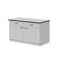 Стол пристенный ЛАБ-PRO 150.80.90 на опорных тумбах, рабочая поверхность – LAMINAT ЛОиП  по лучшей цене с доставкой - интернет-магазин Прогрессивные решения
