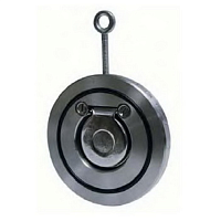 Клапан обратный стальной 19с80р, Китай, Ду-300, Ру-16, межфланцевый, пружинный дисковый ГРОЕН