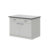 Стол пристенный ЛАБ-PRO 120.80.90 на опорных тумбах, рабочая поверхность – LAMINAT ЛОиП  по лучшей цене с доставкой - интернет-магазин Прогрессивные решения