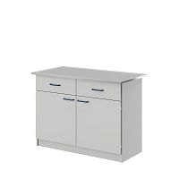 Стол лабораторный ЛАБ-PRO 120.65.90 на опорных тумбах, рабочая поверхность – HPL/эпокси-бортик ЛОиП  по лучшей цене с доставкой - интернет-магазин Прогрессивные решения