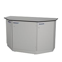 Стол торцевой высокий на металлической опорной тумбе ЛАБ-PRO СТОТМ 150.75.90 С20 ЛОиП  по лучшей цене с доставкой - интернет-магазин Прогрессивные решения