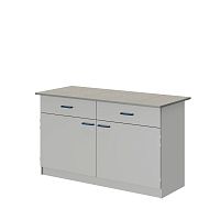 Стол лабораторный ЛАБ-PRO 150.65.90 на опорных тумбах, рабочая поверхность – KG ЛОиП  по лучшей цене с доставкой - интернет-магазин Прогрессивные решения
